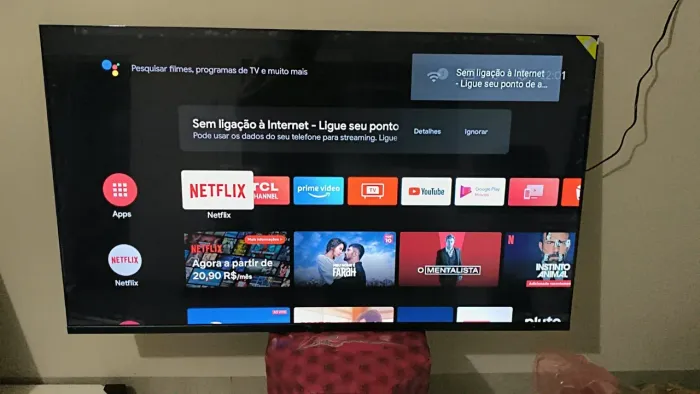 Tv 55 Tcl Android Smart 4k - Passo Cartão e Pego TV menor no Negócio