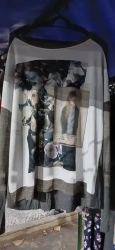 Kit 4 blusas malha manga comprida Zara