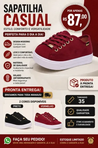 Sapatilhas feminina 