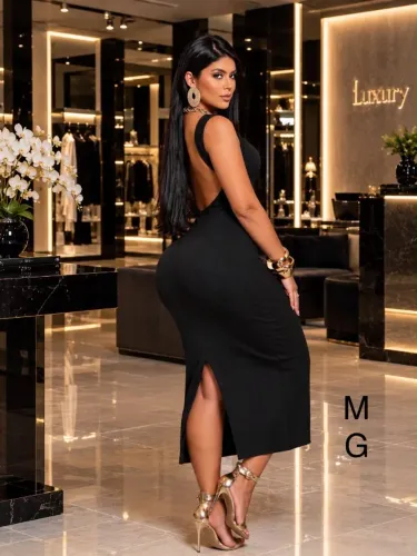 Vestido feminino Midi