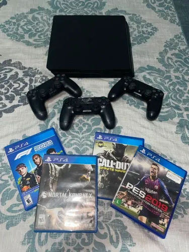 PS4 SLIM SEMI NOVO 500GB