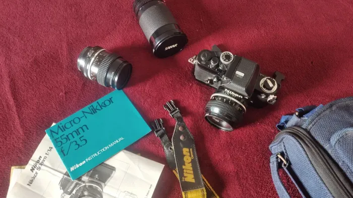 Kit fotografia analógica- Nikon F2 Photomic profissional + lentes
