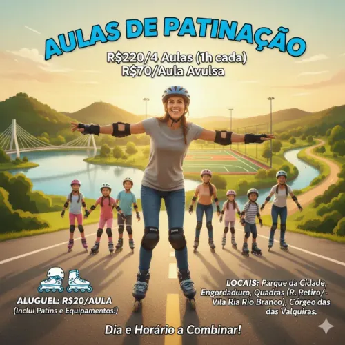 Aulas de Patinação para Adultos e Crianças