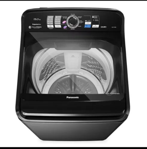 Lavadora de Roupas | Panasonic 15Kg com 8 Programas de Lavagem e Smart Sense NA-F150B1T