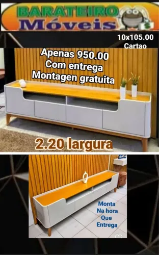 Bancada para tv ate 75 polegadas