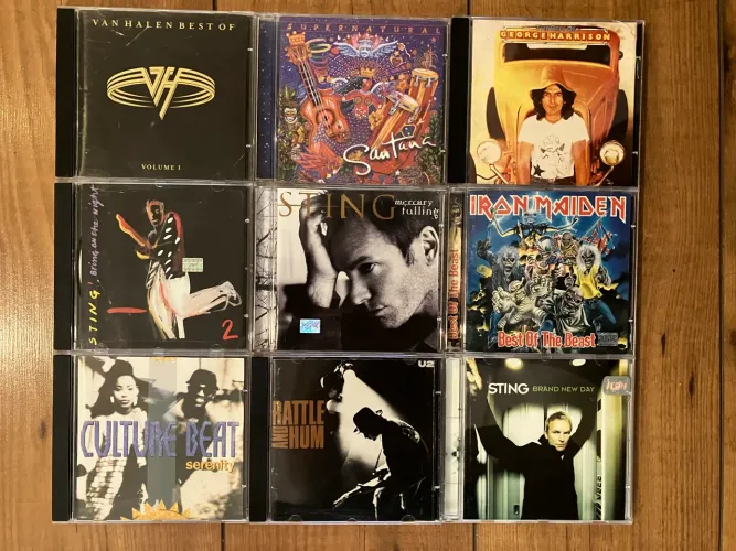 Lote com 18 cds de rock