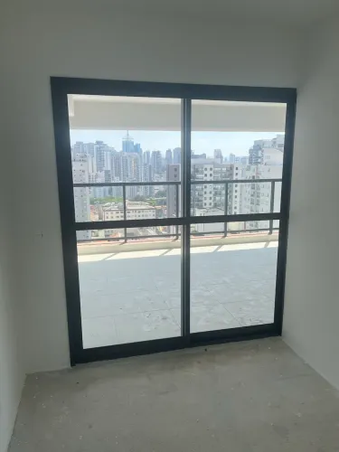 Porta balcão com vidro