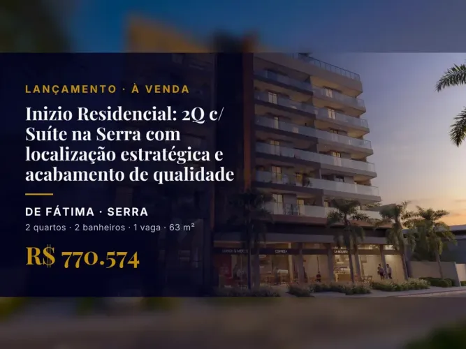 Oportunidade única no De Fátima: apartamento com 2 quartos e acabamento de qualidade!