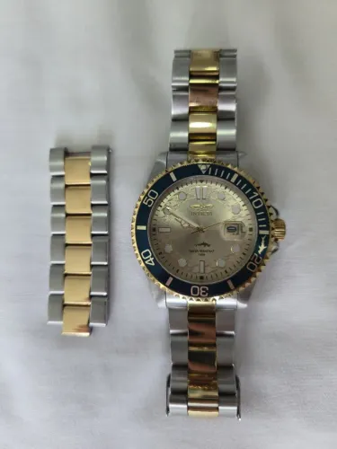 relógio invicta diver quartz 30022 dourado