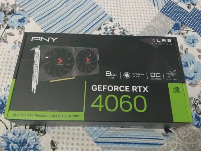 Placa de Vídeo RTX 4060 Gaming Verto OC Dual Fan PNY