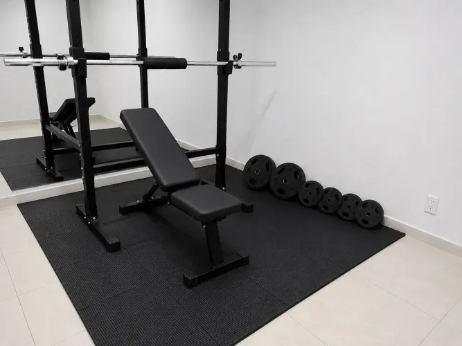 KIT COMPLETO DE ACADEMIA RESIDENCIAL EM OTIMO ESTADO