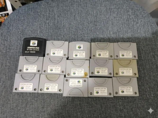Lote Memory cards originais Nintendo 64 N64