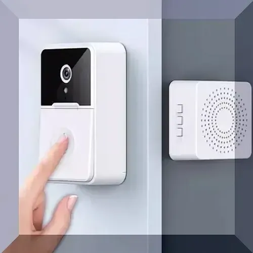 Campainha inteligente sem fio com câmera wifi compacta Pronta Entrega