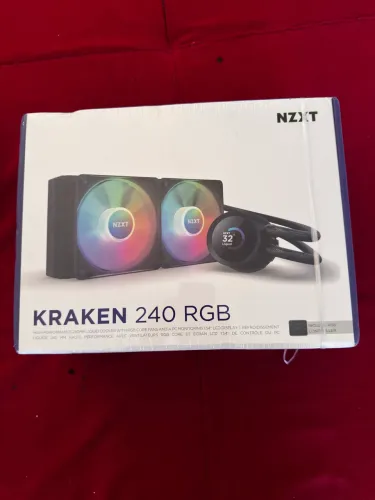 Water Cooler NZXT Kraken 240 RGB - 240mm 1.54in. Display, RGB Controller e RGB Fans Preto