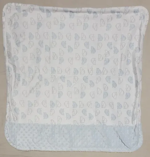 Cobertor felpudo Elefantinhos 76x76cm