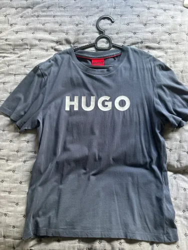 Camisa Hugo Boss Original P Azul Escuro Pouco Usada