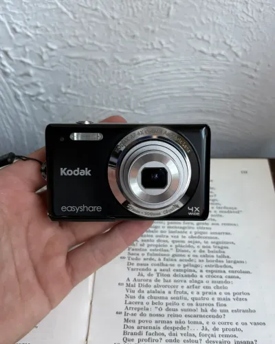 cybershot kodak easyshare m522 preta completa - pronta pra uso!