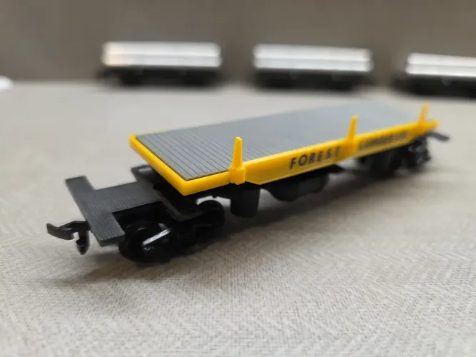 Vagão Prancha Basculante ferromodelismo