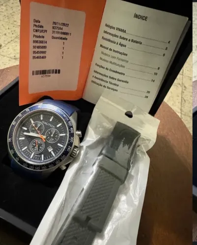 Relógio Nautica Vivara Original Masculino Prova d'água Napobf121 46Mm