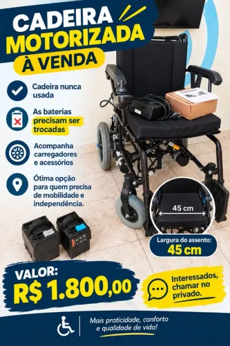 Cadeira Motorizada Nova