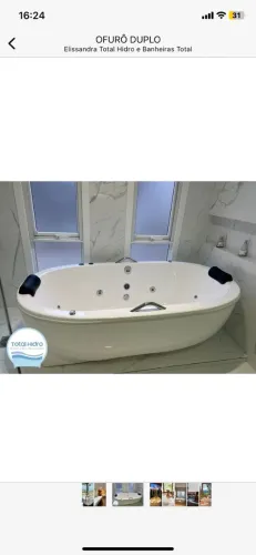 Banheira hidromassagem com ozônio e aquecedor