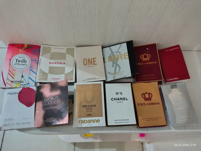 Kit de Amostras de Perfumes de Luxo - 12 Unidades Original