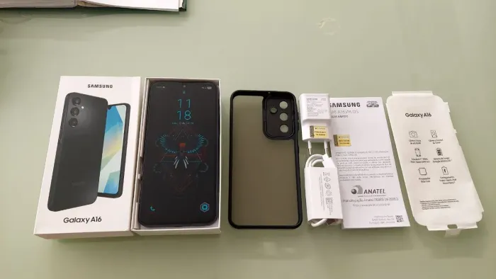 Samsung A16 4g 128GB com capa e película