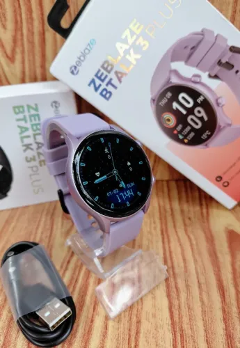 Smartwatch Zeblaze Btalk 3 Plus - Orquídea - Novo - Entregamos