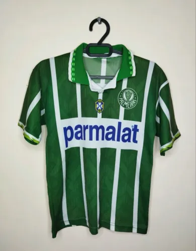 camisa palmeiras infantil Parmalat verde sem