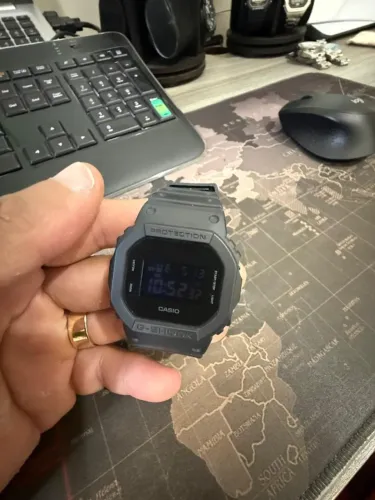 Casio G-Shock DW-5600BB All Black Militar - Novo - Clássico Absoluto