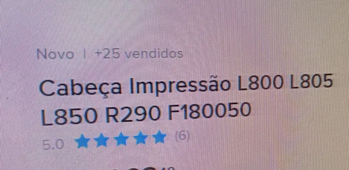 Vendo cabeça de impressão 