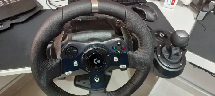 Logitec G920+ banco+ cambio+cockpit completo