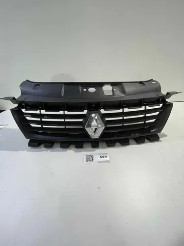 Grade Parachoque Dianteiro Radiador Original Renault Symbol Preto Fosco