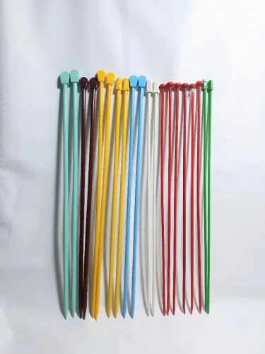 10 pares de agulhas de tricô 