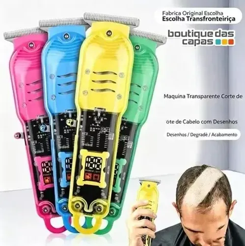 MAQUINA DE CORTAR CABELO BARBA LINK-183 Profissional Smart Lcd presente dias dos pais