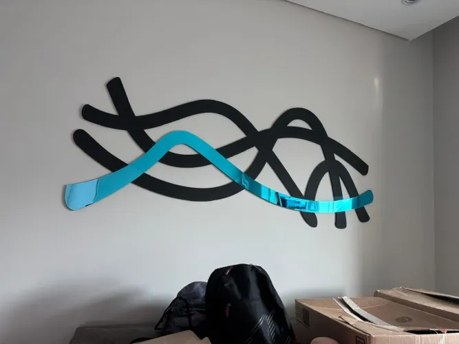 Escultura De Parede 48x110cm