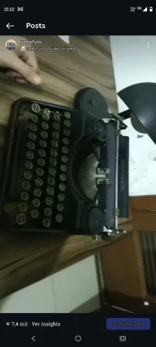 Máquina de escrever continental 1870-1910