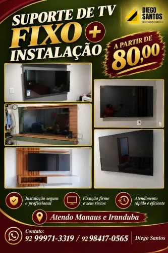 Suorte de Tv + Instalação