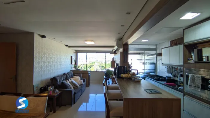 Apartamento 100% mobiliado, Suíte e churrasqueira 1 vaga dupla- Jardim Planalto