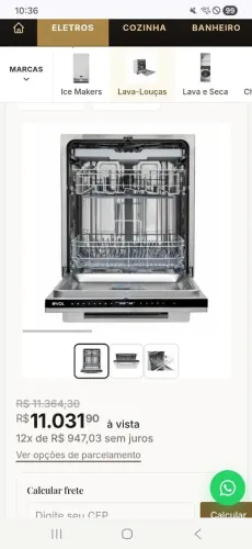 Lava loucas eletromec aço inox usada de imbutir