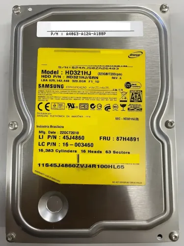 HD321HJ SAMSUMG - 320gb ( 3 EM ESTOQUE )