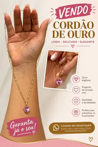 Vendo cordão de ouro