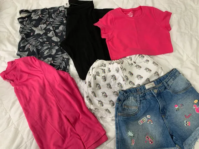 Lote de roupa menina TAM 10 e 12 anos 