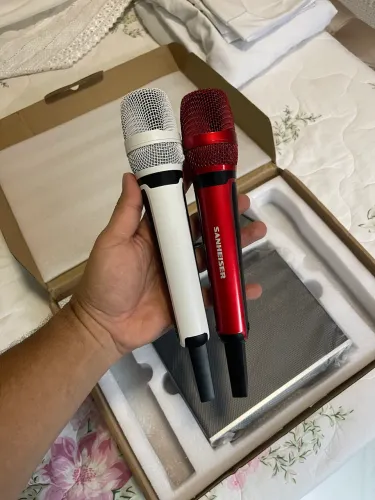 MICROFONE SEM FIO DUPLO SKM9100