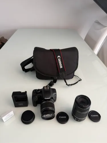 Canon EOS Kis x4 + Lente zoom EF-S 55-250mm 1:4-5.6 IS