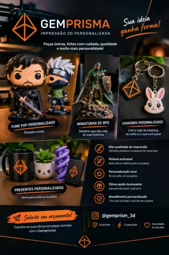 Impressão 3d personalizada