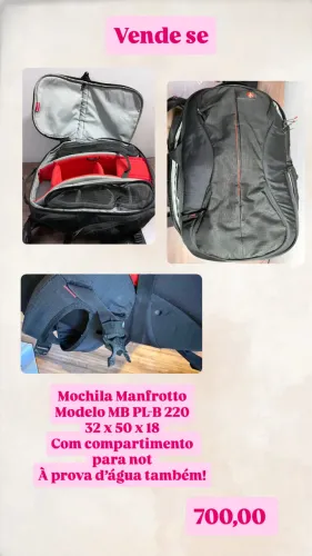 Vende se mochila Manfrotto 