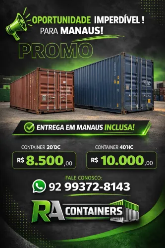 Container Marítimo Barato em Manaus - Entrega Inclusa