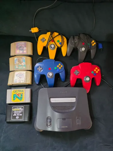 Nintendo 64 4 Controles + Everdrive