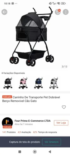 CARRINHO DE BEBÊ PET